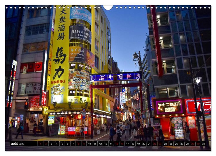 Produktbild: Les couleurs de Tokyo (Calendrier mural 2026 DIN A3 vertical), CALVENDO calendrier mensuel