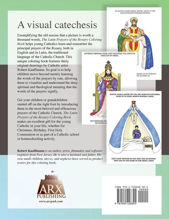 Produktbild: Latin Prayers of the Rosary Coloring Book