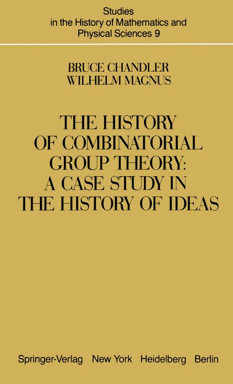 Produktbild: The History of Combinatorial Group Theory