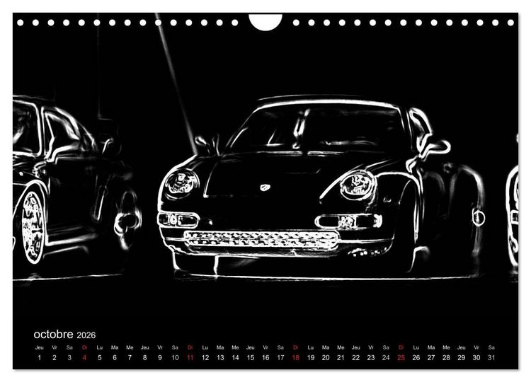 Produktbild: 911 Lignes (Calendrier mural 2026 DIN A4 vertical), CALVENDO calendrier mensuel