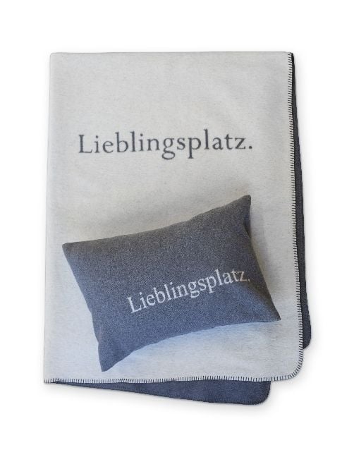 Produktbild: Fussenegger Kissenh&uuml;lle "Lieblingsplatz" grau 40/60cm