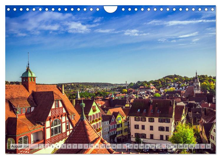 Produktbild: T&uuml;bingen - Impressionen aus der Universit&auml;tsstadt (Wandkalender 2026 DIN A4 quer), CALVENDO Monatskalender