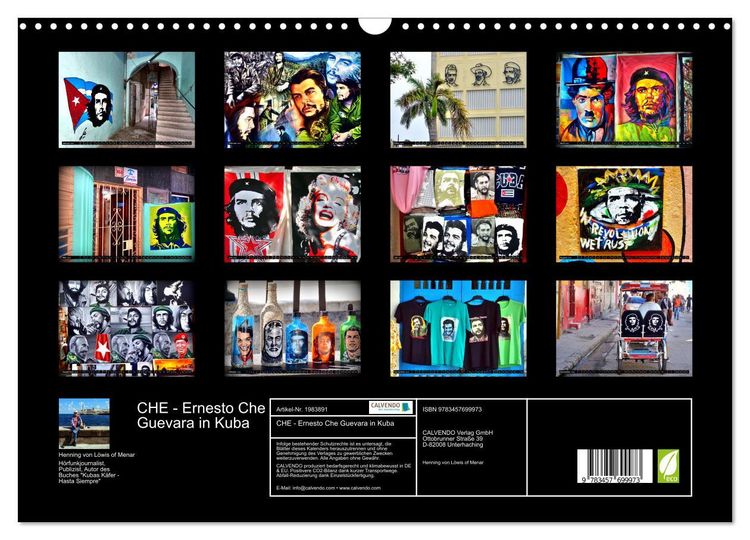Produktbild: CHE - Ernesto Che Guevara in Kuba (Wandkalender 2026 DIN A3 quer), CALVENDO Monatskalender