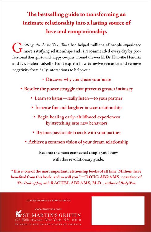 Produktbild: Getting the Love You Want: A Guide for Couples: Third Edition