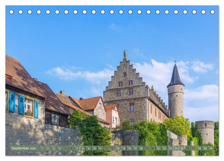 Produktbild: Romantisches Mainfranken (Tischkalender 2026 DIN A5 quer), CALVENDO Monatskalender