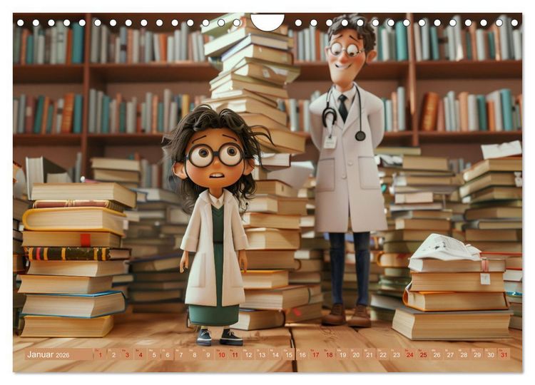 Produktbild: Nur ein paar Semester Medizin (Wandkalender 2026 DIN A4 quer), CALVENDO Monatskalender
