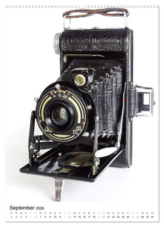 Produktbild: Balgenkameras - Analoge Fotoapparate mit Charme (hochwertiger Premium Wandkalender 2026 DIN A2 hoch), Kunstdruck in Hochglanz