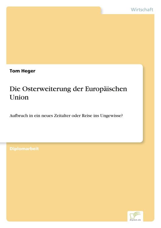 Produktbild: Die Osterweiterung der Europ&auml;ischen Union