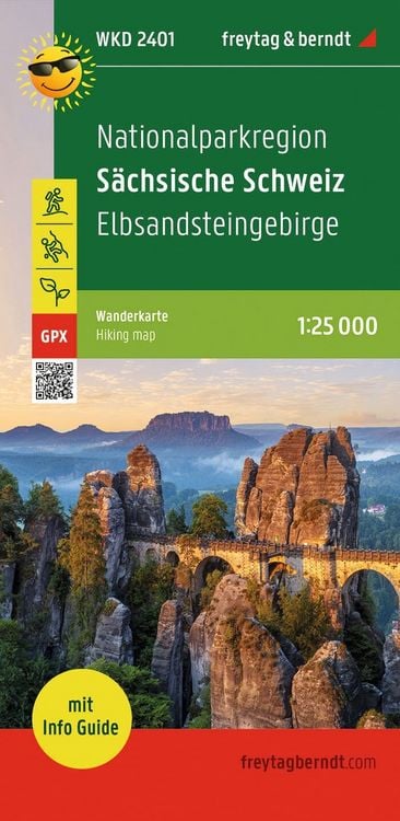 Produktbild: freytag & berndt Wanderkarte WKD 2401 Nationalparkregion S&auml;chsische Schweiz, Elbsandsteingebirge 1:25.000