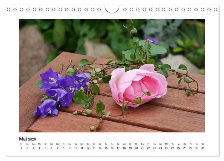 Produktbild: Blumen, Bl&uuml;ten, Dekoliebe (Wandkalender 2026 DIN A4 quer), CALVENDO Monatskalender