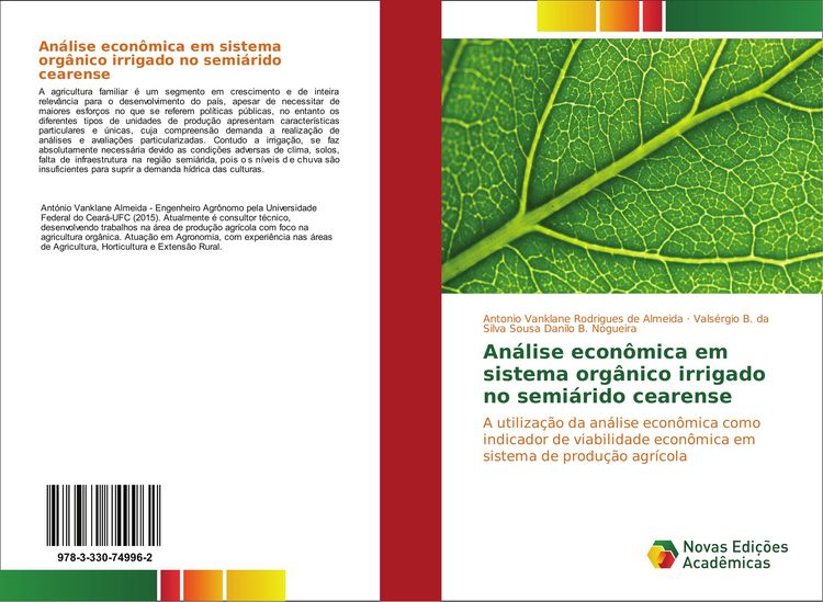 Produktbild: An&aacute;lise econ&ocirc;mica em sistema org&acirc;nico irrigado no semi&aacute;rido cearense