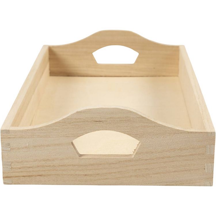 Produktbild: Creativ Company Tablett, Holz, natur, 30x17x5 cm