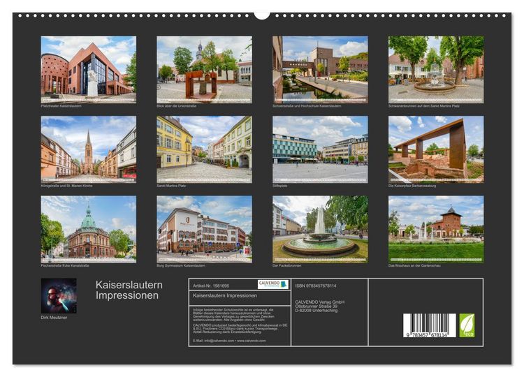 Produktbild: Kaiserslautern Impressionen (hochwertiger Premium Wandkalender 2026 DIN A2 quer), Kunstdruck in Hochglanz