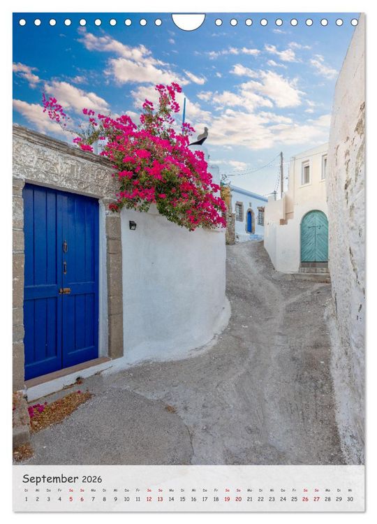 Produktbild: Rhodos und Symi, Insel der Schwammtaucher (Wandkalender 2026 DIN A4 hoch), CALVENDO Monatskalender