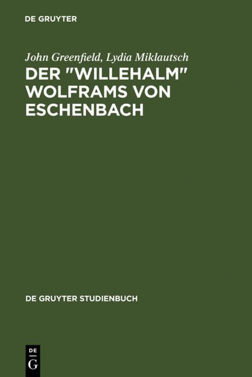 Produktbild: Der "Willehalm" Wolframs von Eschenbach