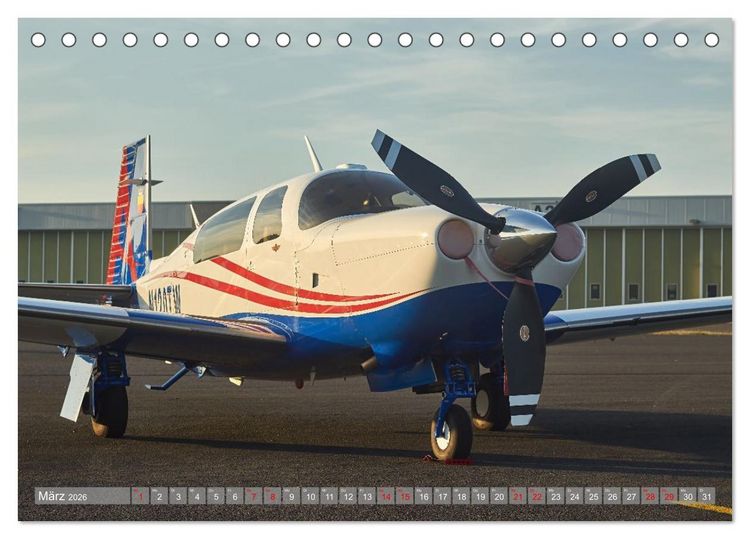 Produktbild: Flugzeuge und Hubschrauber im Portr&auml;t (Tischkalender 2026 DIN A5 quer), CALVENDO Monatskalender