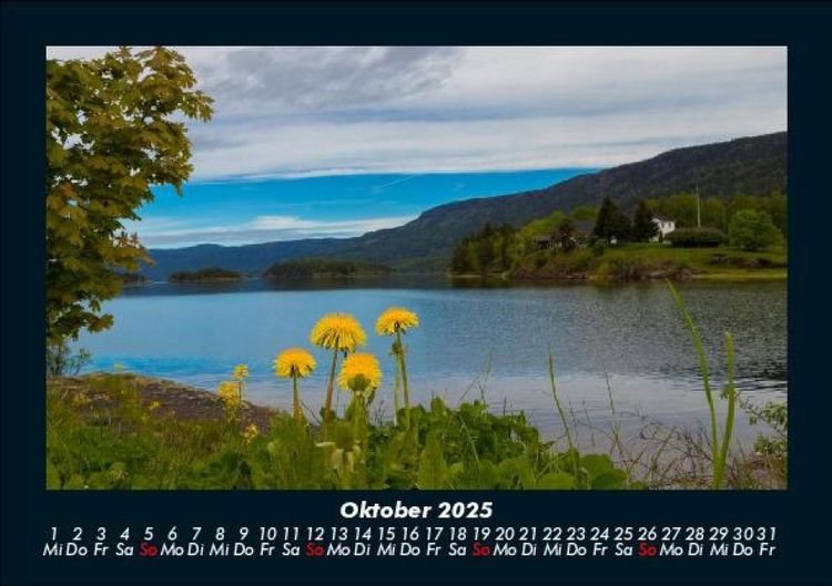 Produktbild: Landschaftskalender 2025 Fotokalender DIN A5