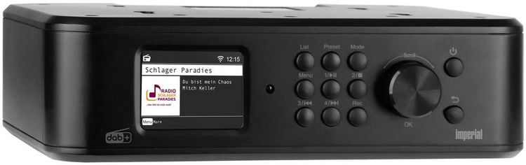 Produktbild: Imperial DABMAN i460 (sw) Internet K&uuml;chenradio Internet, DAB+, UKW, FM Bluetooth&reg;, Internetradio, UKW, USB, WLAN, Notfallradio