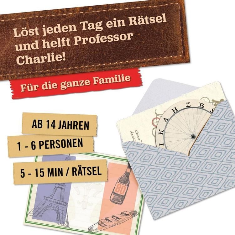 Produktbild: Hidden Games: R&auml;tsel Adventskalender Professor Charlies Reise um die Welt