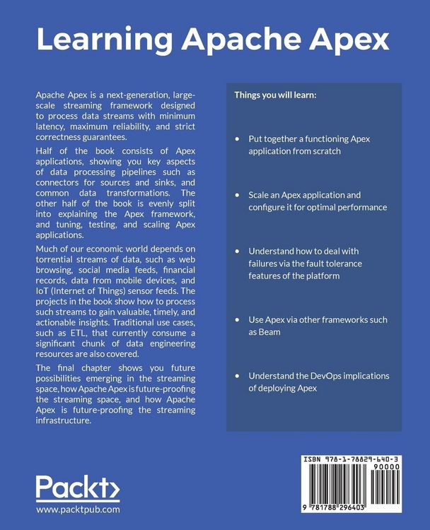 Produktbild: Learning Apache Apex