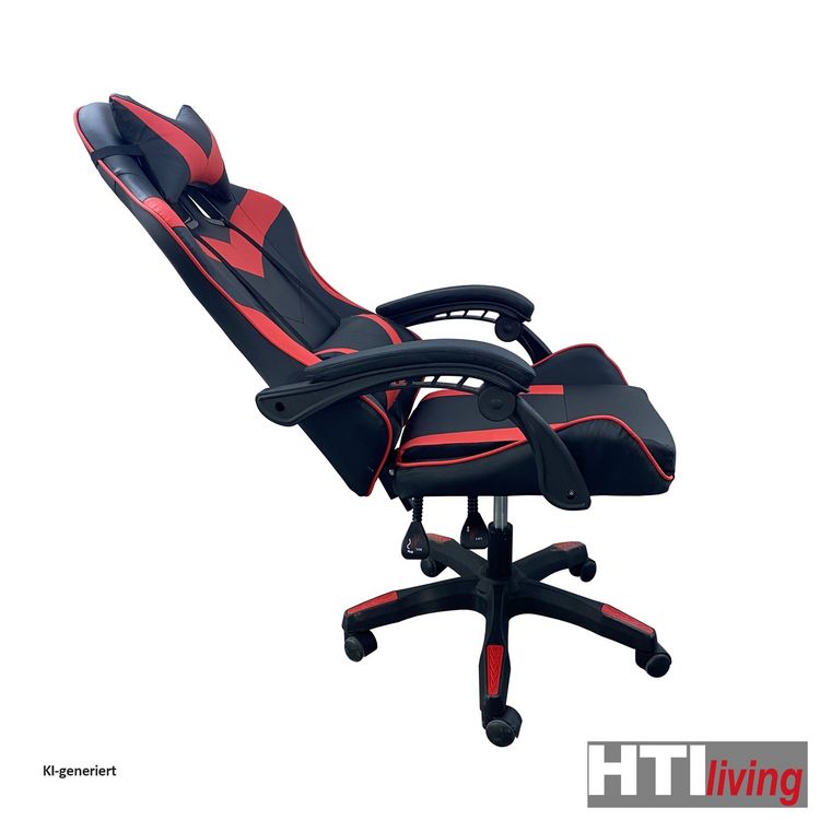 Produktbild: HTI-Living Schreibtischstuhl Krit Schwarz-Rot Schreibtischstuhl Krit Schwarz-Rot