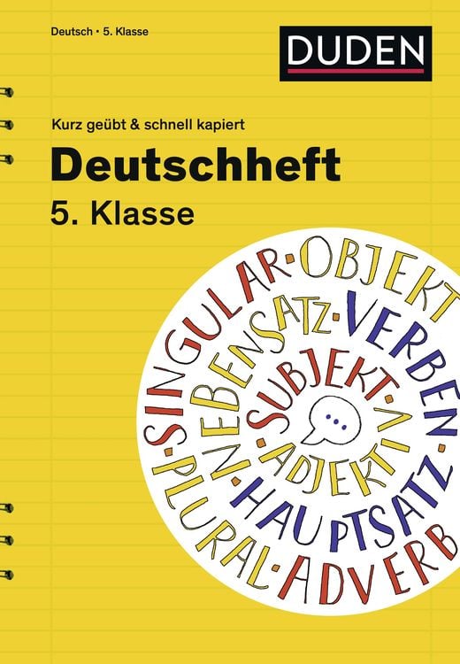 Produktbild: Deutschheft 5. Klasse - kurz ge&uuml;bt & schnell kapiert