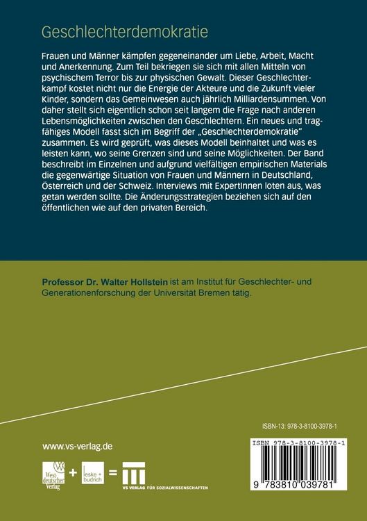 Produktbild: Geschlechterdemokratie