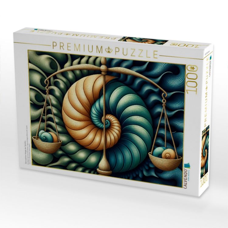 Produktbild: CALVENDO Puzzle Sternzeichen Waage der Spiralen | 1000 Teile Lege-Gr&ouml;&szlig;e 64x48cm Foto-Puzzle f&uuml;r gl&uuml;ckliche Stunden