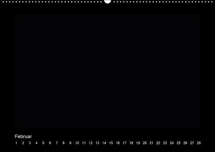 Produktbild: Geburtstags - Bastelkalender - Schwarz (Wandkalender immerw&auml;hrend DIN A2 quer)