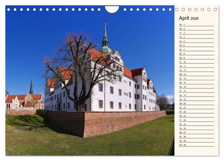 Produktbild: Schl&ouml;sser der Niederlausitz (Wandkalender 2026 DIN A4 quer), CALVENDO Monatskalender