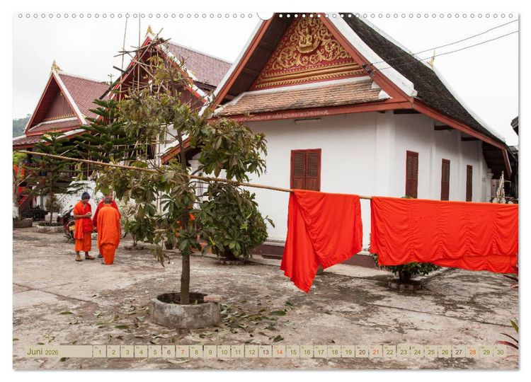 Produktbild: Laos - eine Bildreise (Wandkalender 2026 DIN A2 quer), CALVENDO Monatskalender