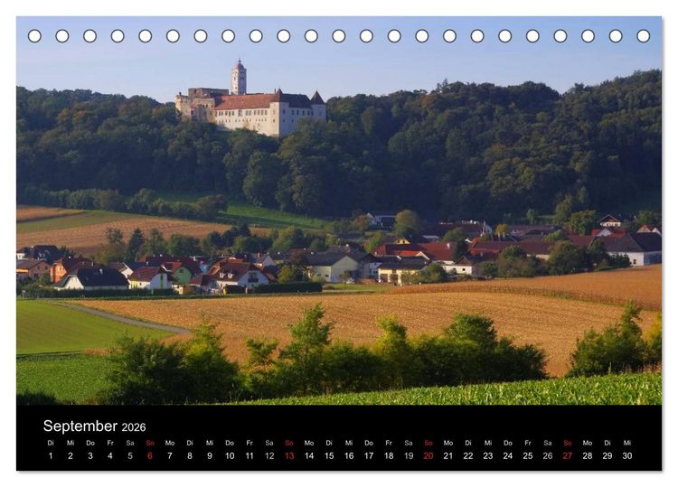 Produktbild: Die Wachau - Bezaubernde Orte an der Donau (Tischkalender 2026 DIN A5 quer), CALVENDO Monatskalender