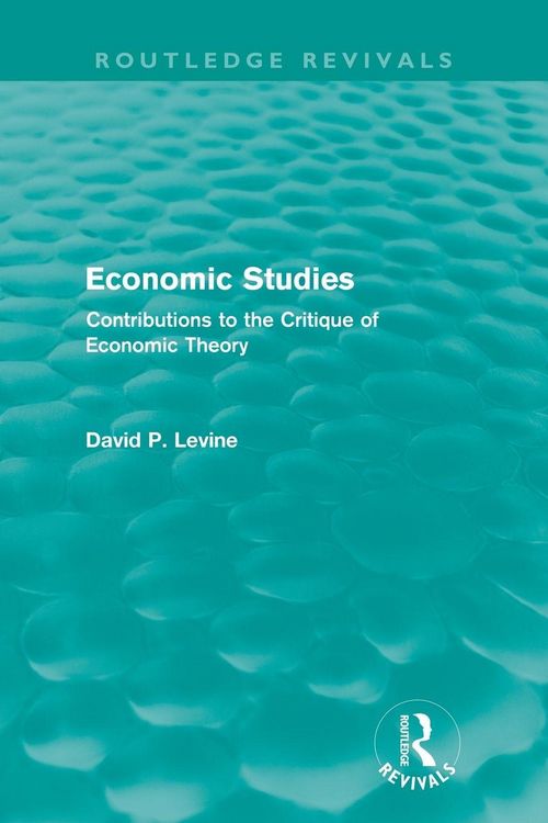 Produktbild: Economic Studies (Routledge Revivals)