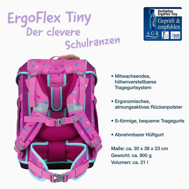 Produktbild: DerDieDas Schulranzen Set ErgoFlex Tiny, Schulranzen Set, 5tlg, Sweet Sprinkles