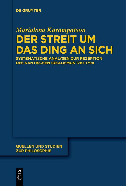 Produktbild: Der Streit um das Ding an sich