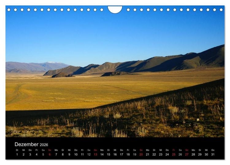 Produktbild: Einsame Mongolei (Wandkalender 2026 DIN A4 quer), CALVENDO Monatskalender