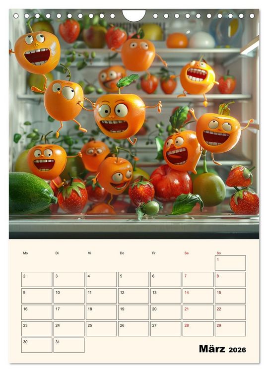 Produktbild: Nachts im K&uuml;hlschrank (Wandkalender 2026 DIN A4 hoch), CALVENDO Monatskalender