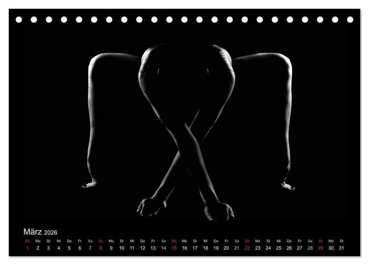 Produktbild: Kunstakt (Tischkalender 2026 DIN A5 quer), CALVENDO Monatskalender