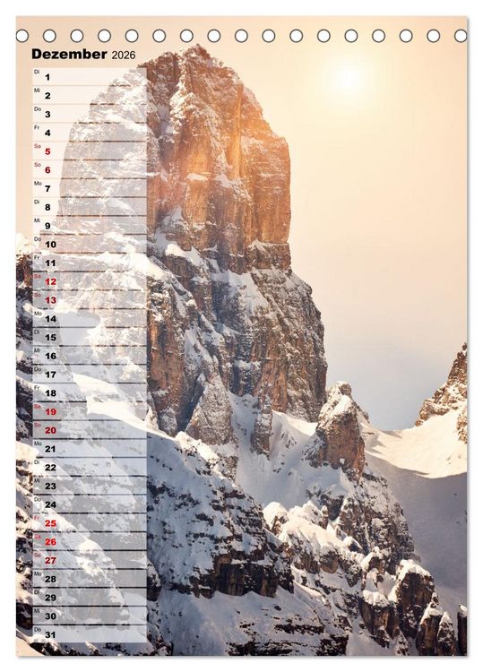 Produktbild: S&uuml;d-Tirol Terminplaner (Tischkalender 2026 DIN A5 hoch), CALVENDO Monatskalender