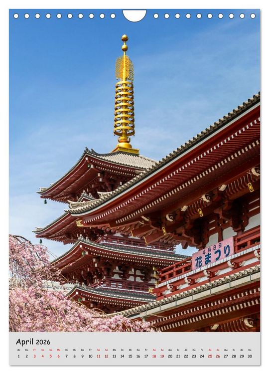 Produktbild: Tokio - Facetten einer Weltstadt (Wandkalender 2026 DIN A4 hoch), CALVENDO Monatskalender
