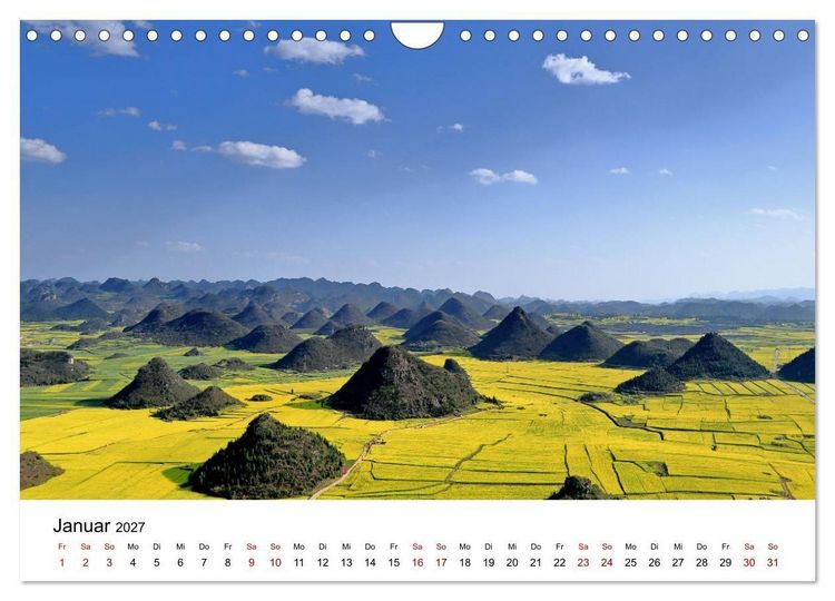 Produktbild: Wildes China (Wandkalender 2027 DIN A4 quer), CALVENDO Monatskalender