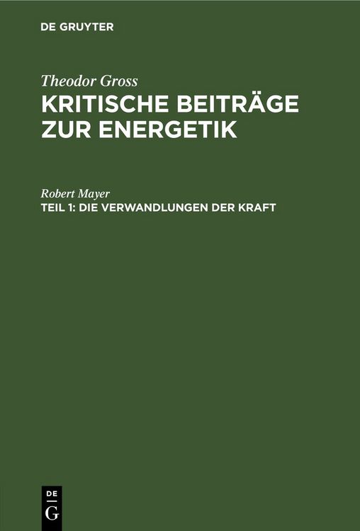 Produktbild: Die Verwandlungen der Kraft