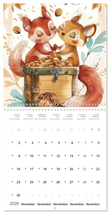 Produktbild: Through the year with love (Wall Calendar 2026 12 &times; 12 Inch) CALVENDO 12 Month Wall Calendar