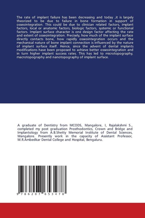 Produktbild: Surface Modification of Dental Implants