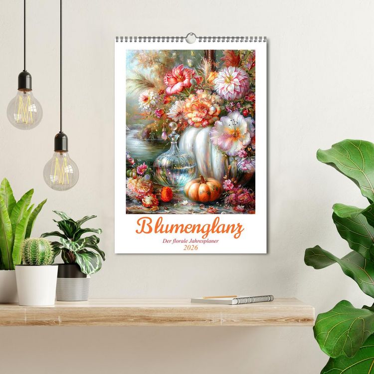 Produktbild: Blumenglanz (Wandkalender 2026 DIN A3 hoch), CALVENDO Monatskalender