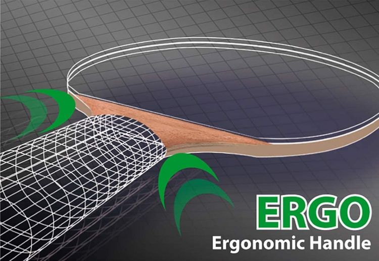 Produktbild: Donic-Schildkr&ouml;t 754427 - Tischtennisschl&auml;ger Legends Line, Level 1000 Attack Plus, ITTF-Belag