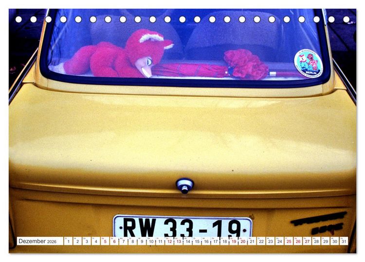 Produktbild: Trabi-Land DDR (Tischkalender 2026 DIN A5 quer), CALVENDO Monatskalender