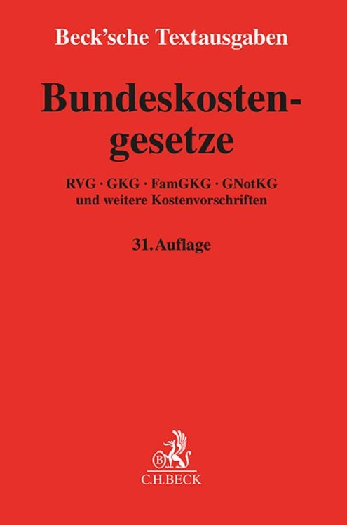Bild vom Artikel Bundeskostengesetze vom Autor 