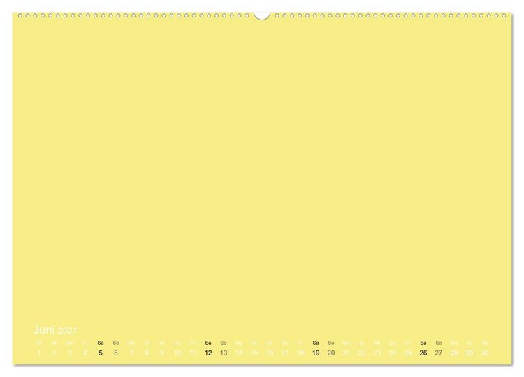 Produktbild: Bastelkalender - Gelb (Wandkalender 2027 DIN A2 quer), CALVENDO Monatskalender