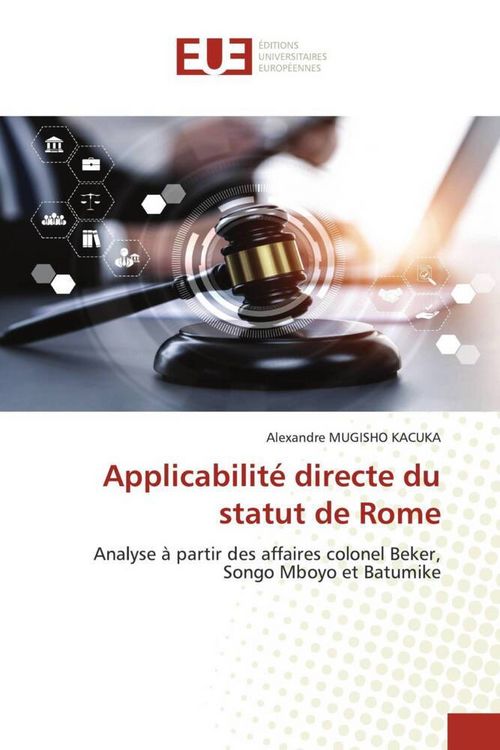 Produktbild: Applicabilit&eacute; directe du statut de Rome